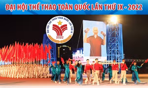 Đại hội thể thao toàn quốc năm 2022: 10 đoàn thể thao dẫn đầu