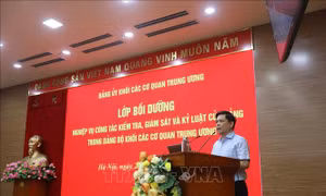 Bồi dưỡng nghiệp vụ công tác kiểm tra, giám sát và kỷ luật của Đảng