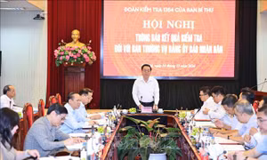 Thông báo kết quả kiểm tra việc thực hiện Kết luận số 21-KL/TW đối với Ban Thường vụ Đảng ủy Báo Nhân Dân
