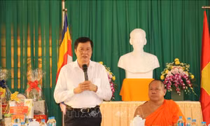 Cần Thơ: Thăm, chúc tết Chôl Chnăm Thmây năm 2022 