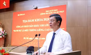 Công an nhân dân khắc ghi lời căn dặn 'Danh dự là điều thiêng liêng, cao quý nhất'