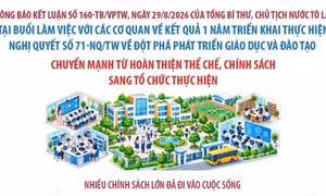 Một năm thực hiện Nghị quyết 71-NQ/TW: Chuyển mạnh từ hoàn thiện thể chế, chính sách sang tổ chức thực hiện