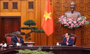 Thủ tướng Phạm Minh Chính tiếp Bộ trưởng Quốc phòng Hoa Kỳ