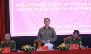 Công an tỉnh Bắc Giang đối thoại với cộng đồng doanh nghiệp trên địa bàn tỉnh