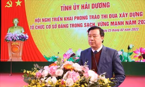 Hải Dương: Thi đua xây dựng tổ chức cơ sở đảng trong sạch, vững mạnh