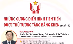 Những gương điển hình tiên tiến được Thủ tướng Chính phủ tặng Bằng khen (phần 1)
