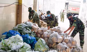 Quân khu 9 thu mua nông sản để hỗ trợ người dân TP Hồ Chí Minh