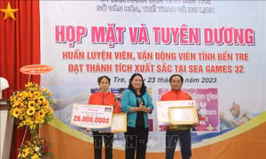Bến Tre tuyên dương huấn luyện viên, vận động viên đạt thành tích xuất sắc tại SEA Games 32