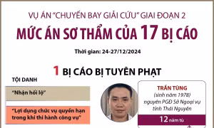 Vụ án 'chuyến bay giải cứu' giai đoạn 2: Mức án sơ thẩm của 17 bị cáo