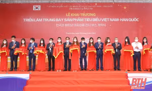 Khai trương triển lãm trưng bày sản phẩm tiêu biểu Việt Nam - Hàn Quốc