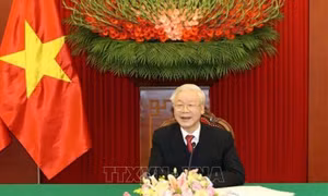 Tổng Bí thư, Chủ tịch nước Nguyễn Phú Trọng điện đàm với Bí thư thứ nhất Đảng Cộng sản Cuba