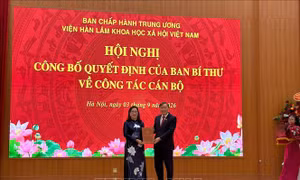 Bà Đinh Thị Mai giữ chức Phó Chủ tịch Viện Hàn lâm Khoa học xã hội Việt Nam
