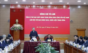 Tổng Bí thư Tô Lâm làm việc với Ban Chính sách, chiến lược Trung ương 