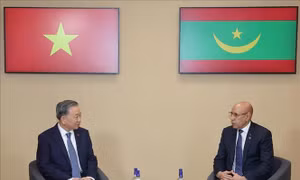 Tổng Bí thư, Chủ tịch nước Tô Lâm gặp Tổng thống Mauritania