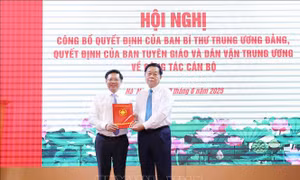 Ông Trần Thanh Lâm giữ chức Phó trưởng Ban Tuyên giáo và Dân vận Trung ương