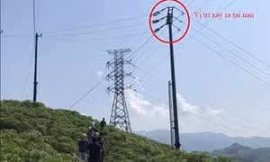 Tai nạn do bất cẩn khi thi công nâng cấp lưới điện 110kV