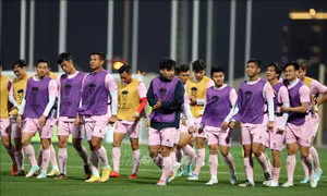 Asian Cup 2023: Tiền đạo Đình Bắc vẫn vắng mặt trên sân tập 