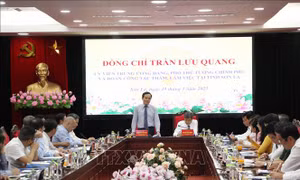 Phó Thủ tướng Trần Lưu Quang thăm và làm việc tại Sơn La
