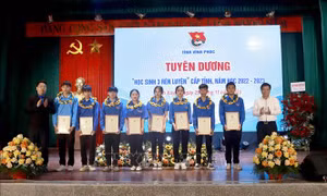 Vĩnh Phúc tuyên dương 'Học sinh 3 tốt', 'Học sinh 3 rèn luyện'