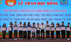 Trao học bổng Lương Định Của cho gần 400 học sinh tiêu biểu
