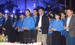 Thanh niên Đà Nẵng tưởng niệm các nạn nhân tử vong vì tai nạn giao thông