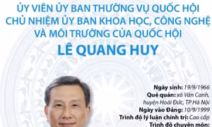 Chủ nhiệm Ủy ban Khoa học Công nghệ và Môi trường của Quốc hội Lê Quang Huy