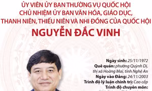 Chủ nhiệm Ủy ban Văn hóa, Giáo dục, Thanh niên, Thiếu niên và Nhi đồng của Quốc hội Nguyễn Đắc Vinh 