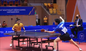 SEA Games 31: Hai tay vợt của Việt Nam tiếp tục giành chiến thắng ở nội dung đơn nam môn Bóng bàn