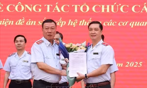 Công bố các quyết định về cán bộ theo Đề án sắp xếp hệ thống các cơ quan thanh tra