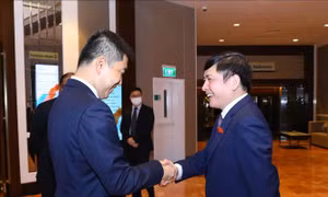 Chủ tịch Quốc hội Singapore tiếp Chủ tịch Nhóm Nghị sĩ hữu nghị Việt Nam - ASEAN
