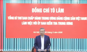 Tổng Bí thư Tô Lâm làm việc với Ủy ban kiểm tra Trung ương 