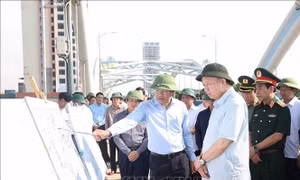 Tổng Bí thư Tô Lâm kiểm tra công tác khắc phục hậu quả bão, lụt tại Thái Nguyên