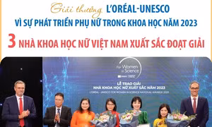 Ba nhà khoa học nữ xuất sắc được trao giải thưởng L’Oréal-UNESCO 2023