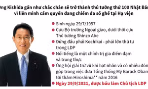 Cựu Ngoại trưởng Nhật Bản Fumio Kishida được bầu làm Chủ tịch LDP