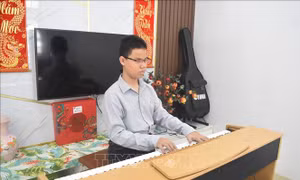 Ánh sáng qua những phím đàn 