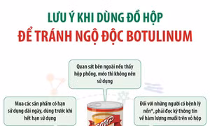 Lưu ý khi dùng đồ hộp để tránh ngộ độc botulinum