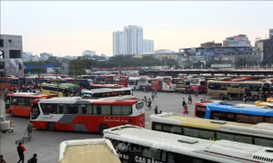 Hà Nội tái diễn xe khách dừng đỗ bắt khách trên đường