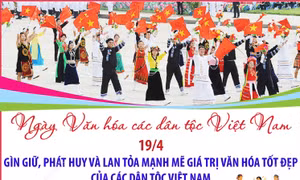 Ngày Văn hóa các dân tộc Việt Nam 19/4: Gìn giữ, phát huy và lan tỏa mạnh mẽ giá trị văn hóa tốt đẹp của các dân tộc Việt Nam