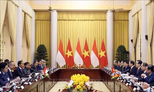 Chủ tịch nước Võ Văn Thưởng hội đàm với Tổng Thống Indonesia Joko Widodo