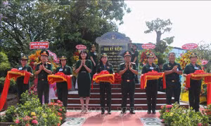 Khánh thành bia kỷ niệm nơi hợp nhất các trường thiếu sinh quân Quân khu 9