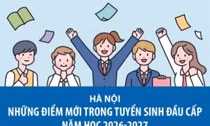 Những điểm mới trong tuyển sinh đầu cấp năm học 2026-2027 tại Hà Nội