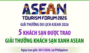 5 khách sạn được trao Giải thưởng Khách sạn Xanh ASEAN