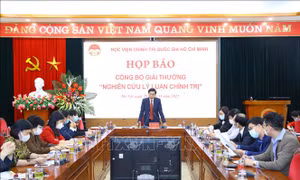Công bố Giải thưởng 'Nghiên cứu lý luận chính trị'