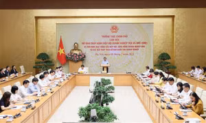 Thủ tướng chủ trì làm việc với Hiệp hội Doanh nghiệp nhỏ và vừa
