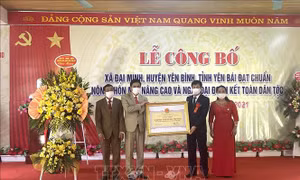 Yên Bái: 13 xã được công nhận đạt chuẩn nông thôn mới nâng cao, kiểu mẫu