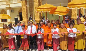 Khánh thành giai đoạn I Học viện Phật giáo Nam tông Khmer