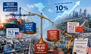 Kinh tế Việt Nam giữa năm 2026 - Bài 1: Tăng trưởng cao, nhập siêu lớn
