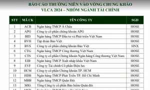 HoSE công bố các doanh nghiệp vào chung khảo cuộc bình chọn DNNY năm 2024