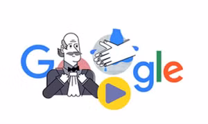Google Doodle vinh danh nhà vật lý đầu tiên khám phá ra những lợi ích của việc rửa tay