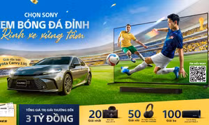  Sony tung khuyến mại mùa bóng, tặng xe Camry hơn 1,2 tỷ đồng